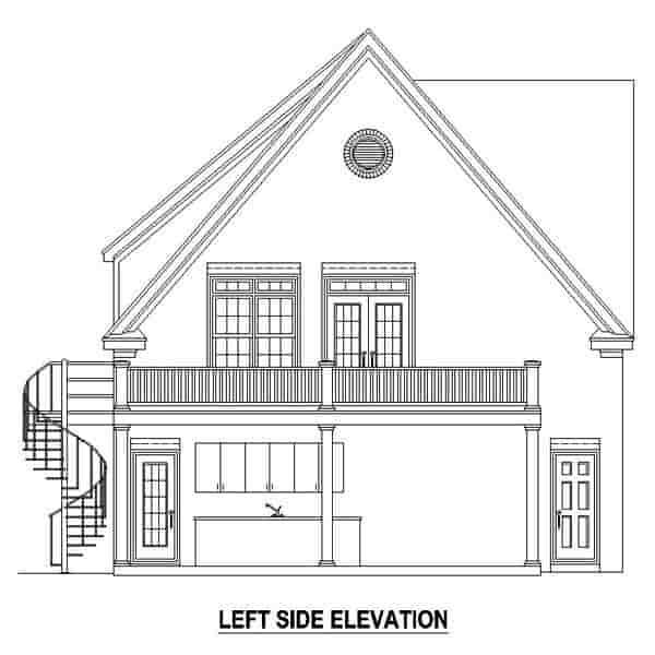 2 Car Garage Apartment Plan 44908 with 1 Beds, 2 Baths Picture 1