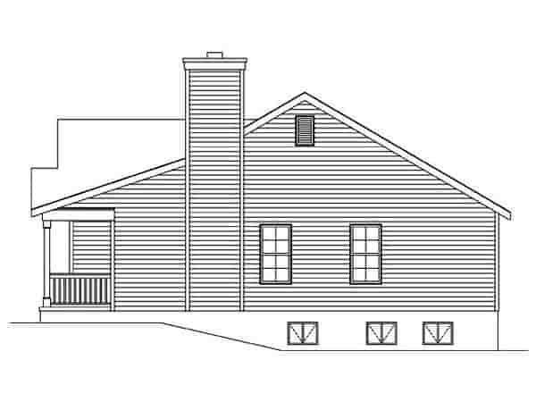 Ranch, Traditional House Plan 45105 with 2 Beds, 2 Baths, 1 Car Garage Picture 2