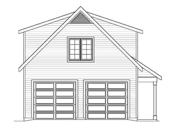 Country, Traditional 2 Car Garage Plan 45119 Picture 1