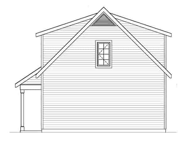 Country, Traditional 2 Car Garage Plan 45119 Picture 2