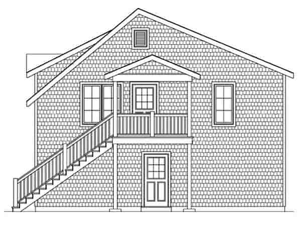 2 Car Garage Apartment Plan 45121 with 2 Beds, 1 Baths Picture 2