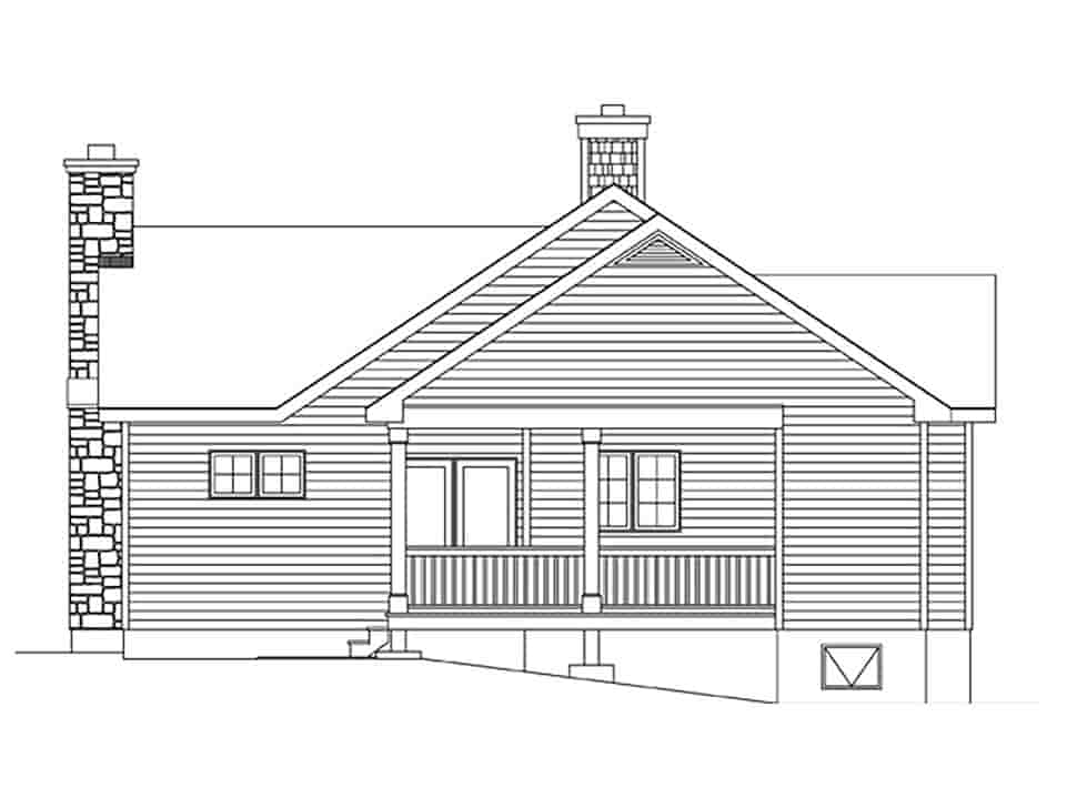 Bungalow, Cottage House Plan 45162 with 2 Beds, 2 Baths Picture 1