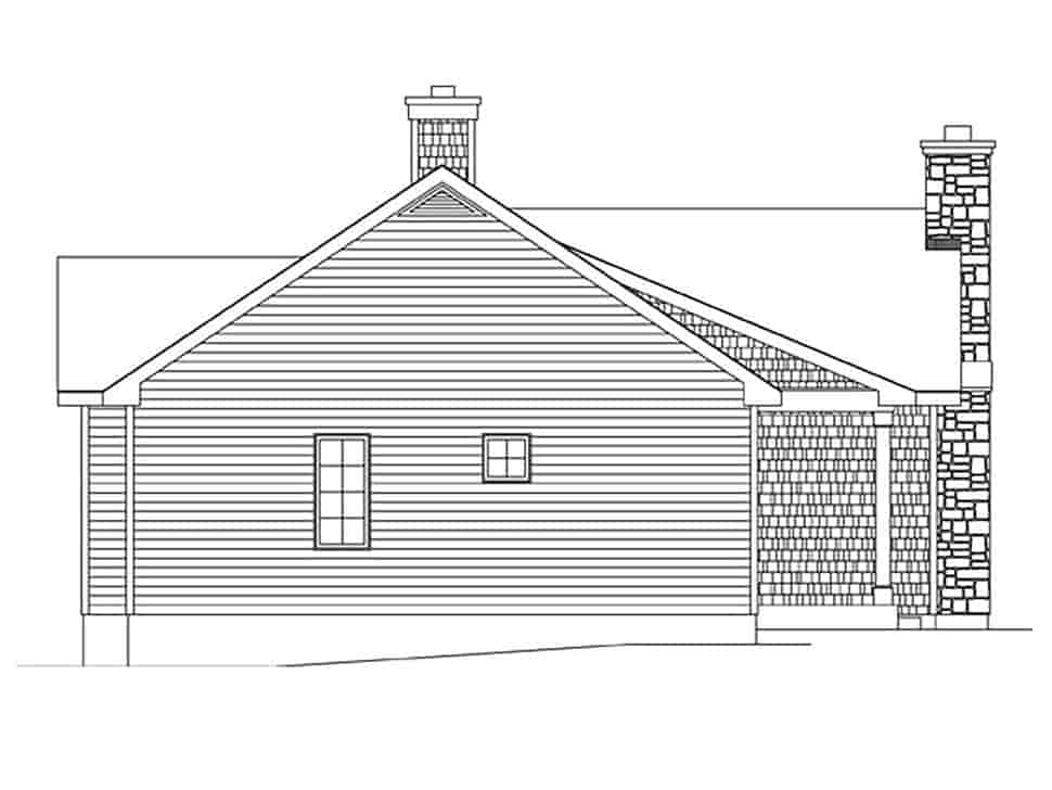 Bungalow, Cottage House Plan 45162 with 2 Beds, 2 Baths Picture 2