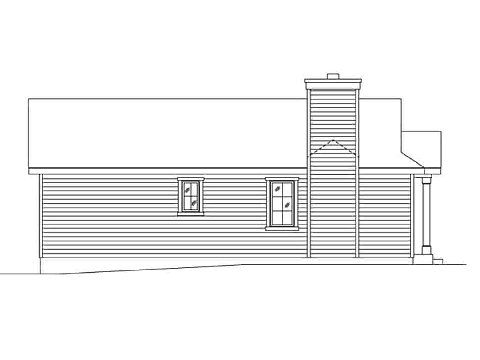 Bungalow, Cottage, One-Story House Plan 45169 with 1 Beds, 1 Baths Picture 2