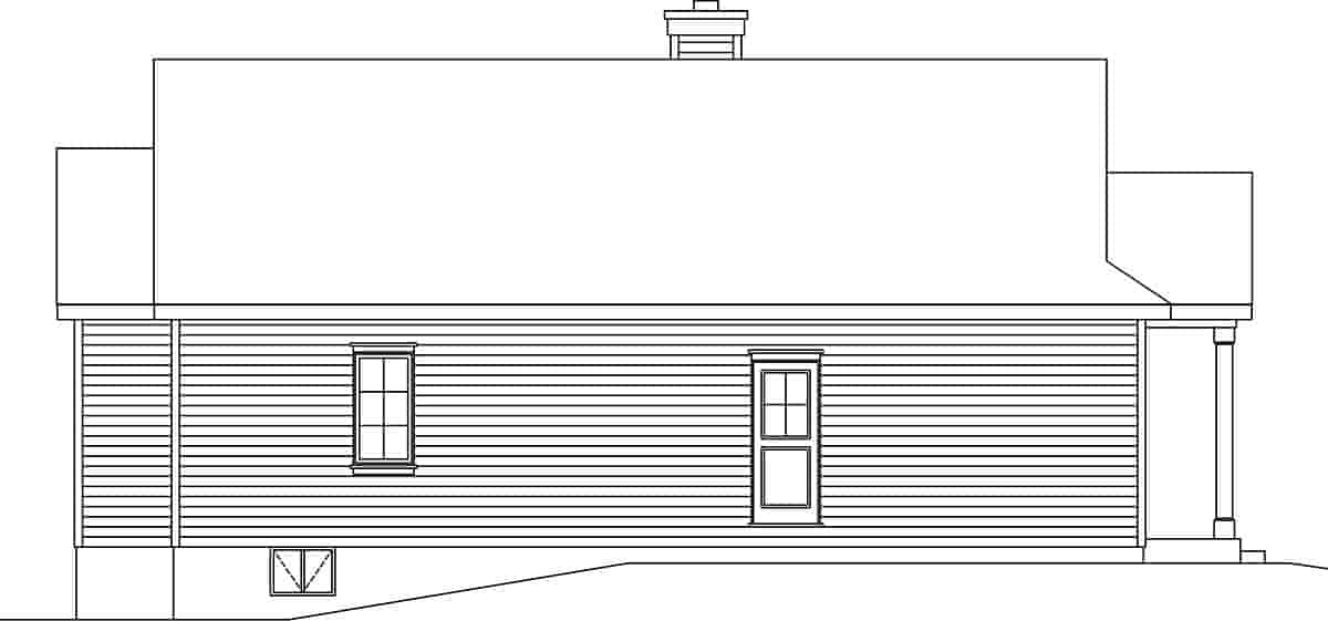 Bungalow, Cottage, Narrow Lot, One-Story House Plan 45179 with 3 Beds, 2 Baths Picture 2