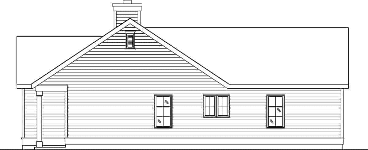 Narrow Lot, One-Story House Plan 45188 with 1 Beds, 1 Baths, 1 Car Garage Picture 1