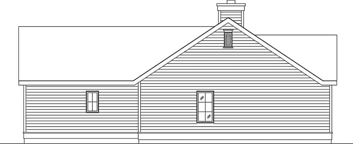 Narrow Lot, One-Story House Plan 45188 with 1 Beds, 1 Baths, 1 Car Garage Picture 2