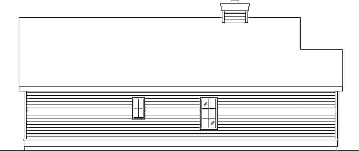 Narrow Lot, One-Story House Plan 45189 with 2 Beds, 1 Baths, 1 Car Garage Picture 2