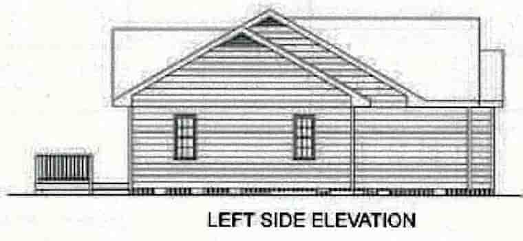 Ranch, Traditional House Plan 45210 with 3 Beds, 2 Baths, 2 Car Garage Picture 1