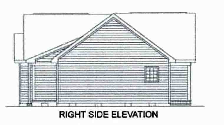 Narrow Lot, One-Story, Traditional House Plan 45443 with 3 Beds, 2 Baths Picture 2