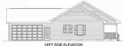 Ranch House Plan 45468 with 3 Beds, 2 Baths, 2 Car Garage Picture 1