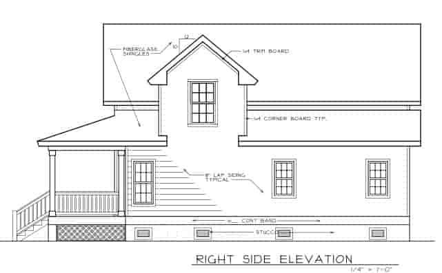 Country, Farmhouse House Plan 45628 with 3 Beds, 3 Baths Picture 3