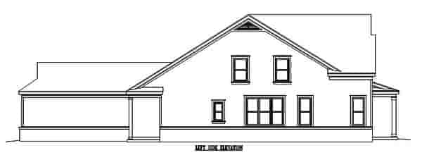 Narrow Lot, Ranch House Plan 46358 with 3 Beds, 3 Baths, 2 Car Garage Picture 1