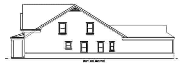Narrow Lot, Ranch House Plan 46358 with 3 Beds, 3 Baths, 2 Car Garage Picture 2
