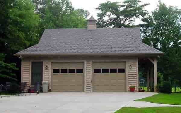 Country 2 Car Garage Plan 47057 Picture 1