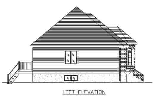Narrow Lot, One-Story, Victorian House Plan 48139 with 3 Beds, 1 Baths Picture 1