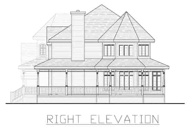 Farmhouse House Plan 48176 with 4 Beds, 3 Baths, 2 Car Garage Picture 2