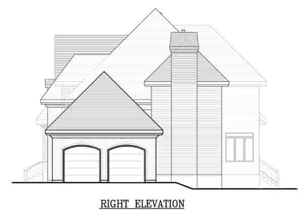 European House Plan 48184 with 2 Beds, 3 Baths, 2 Car Garage Picture 2