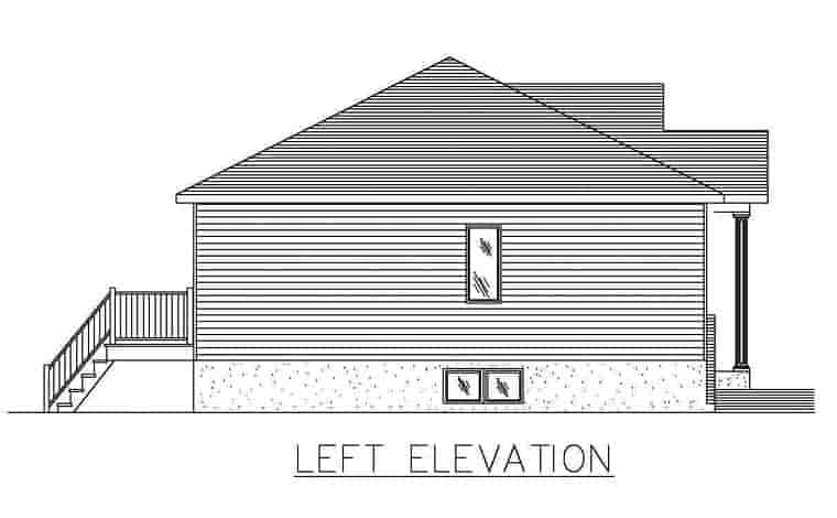 European House Plan 48253 with 2 Beds, 1 Baths Picture 1