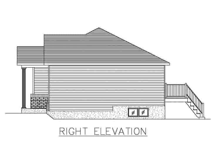 European House Plan 48253 with 2 Beds, 1 Baths Picture 2