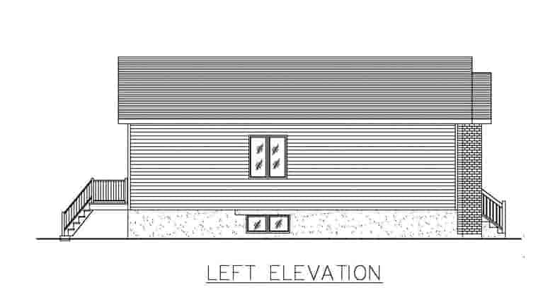 European House Plan 48260 with 2 Beds, 1 Baths Picture 1
