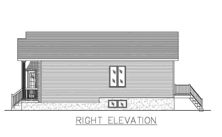 European House Plan 48260 with 2 Beds, 1 Baths Picture 2