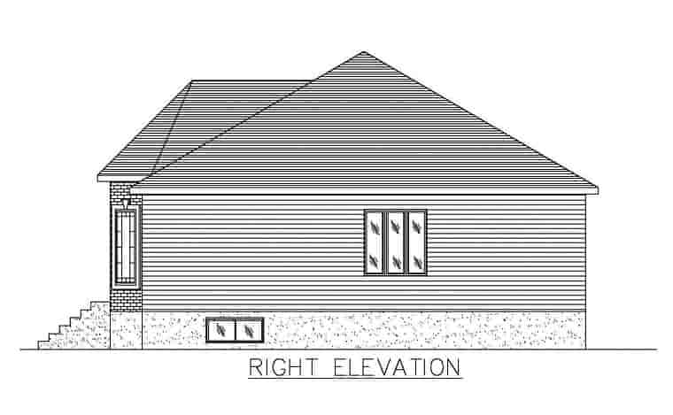 European House Plan 48262 with 5 Beds, 2 Baths Picture 2