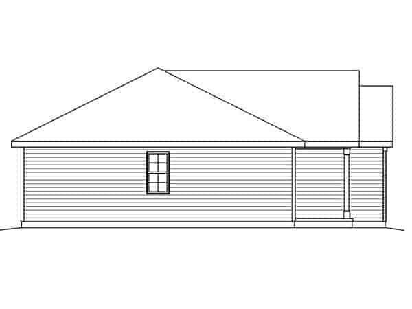 Ranch House Plan 49199 with 2 Beds, 2 Baths, 2 Car Garage Picture 1