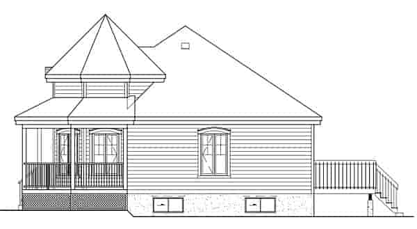 Victorian House Plan 49571 with 2 Beds, 1 Baths Picture 2