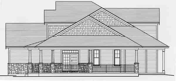 Craftsman House Plan 50165 with 4 Beds, 3 Baths, 3 Car Garage Picture 2