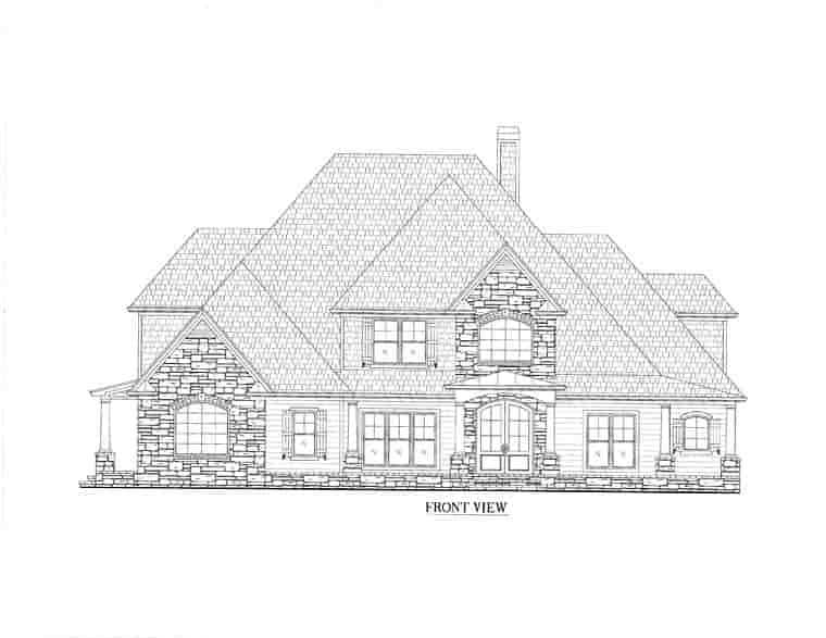 European, Southern, Traditional House Plan 50254 with 4 Beds, 4 Baths, 2 Car Garage Picture 4