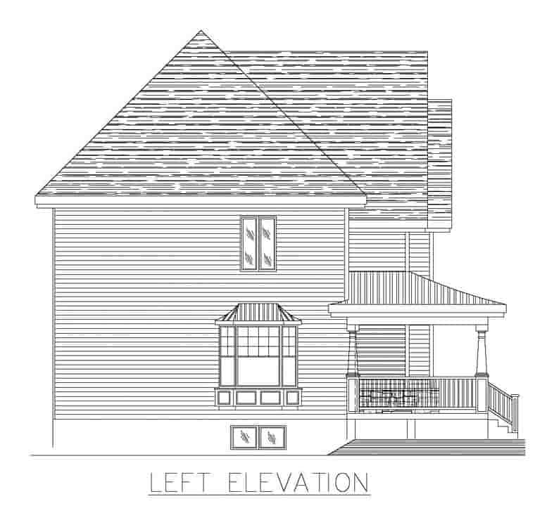 European House Plan 50301 with 3 Beds, 2 Baths, 1 Car Garage Picture 1
