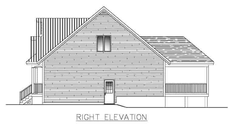 Cabin, Cottage, Country, Craftsman House Plan 50303 with 3 Beds, 3 Baths, 1 Car Garage Picture 2