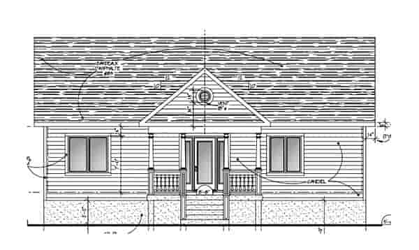 House Plan 50309 with 2 Beds, 1 Baths Picture 3