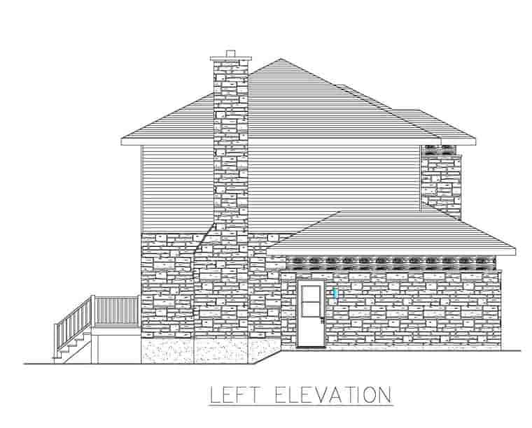 Contemporary, Modern House Plan 50323 with 3 Beds, 2 Baths, 2 Car Garage Picture 1