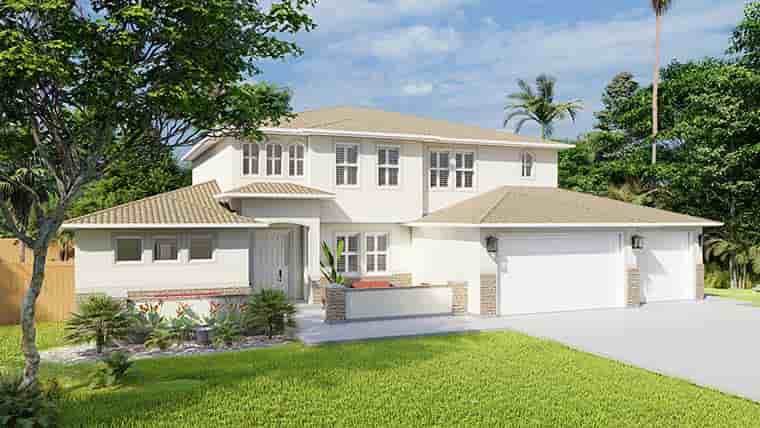 House Plan 50406 with 5 Beds, 4 Baths, 3 Car Garage Picture 2