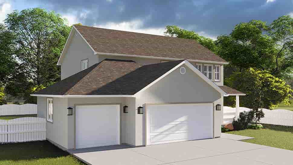 House Plan 50412 with 6 Beds, 4 Baths, 3 Car Garage Picture 1