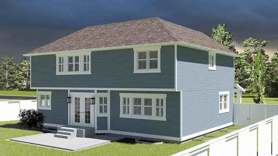 House Plan 50416 with 4 Beds, 4 Baths, 2 Car Garage Picture 3