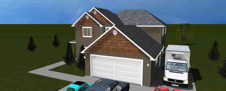 House Plan 50417 with 4 Beds, 4 Baths, 3 Car Garage Picture 9