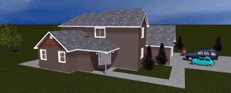 House Plan 50417 with 4 Beds, 4 Baths, 3 Car Garage Picture 6