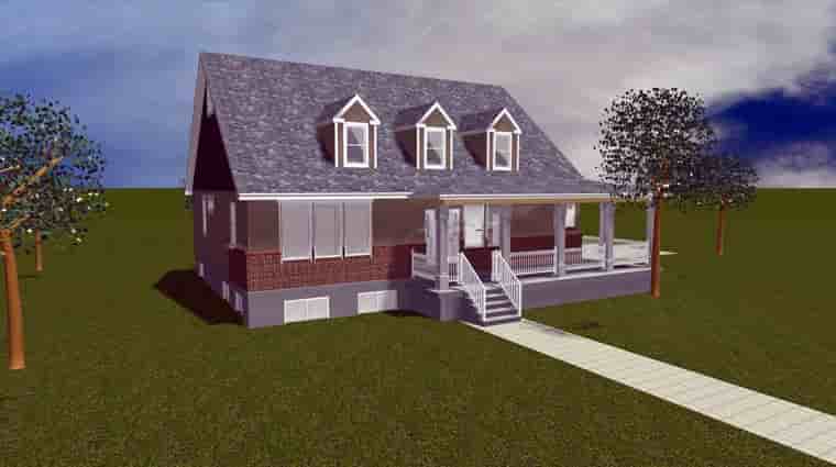 House Plan 50429 with 4 Beds, 3 Baths, 2 Car Garage Picture 10