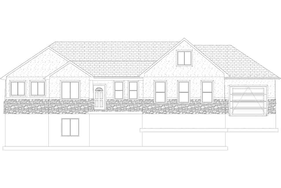 House Plan 50438 with 5 Beds, 3 Baths, 3 Car Garage Picture 23