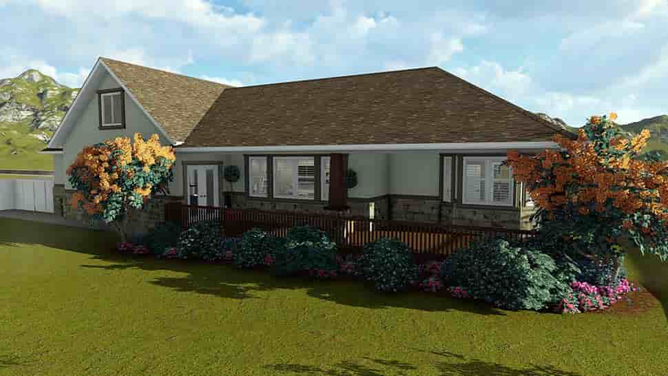 House Plan 50438 with 5 Beds, 3 Baths, 3 Car Garage Picture 4
