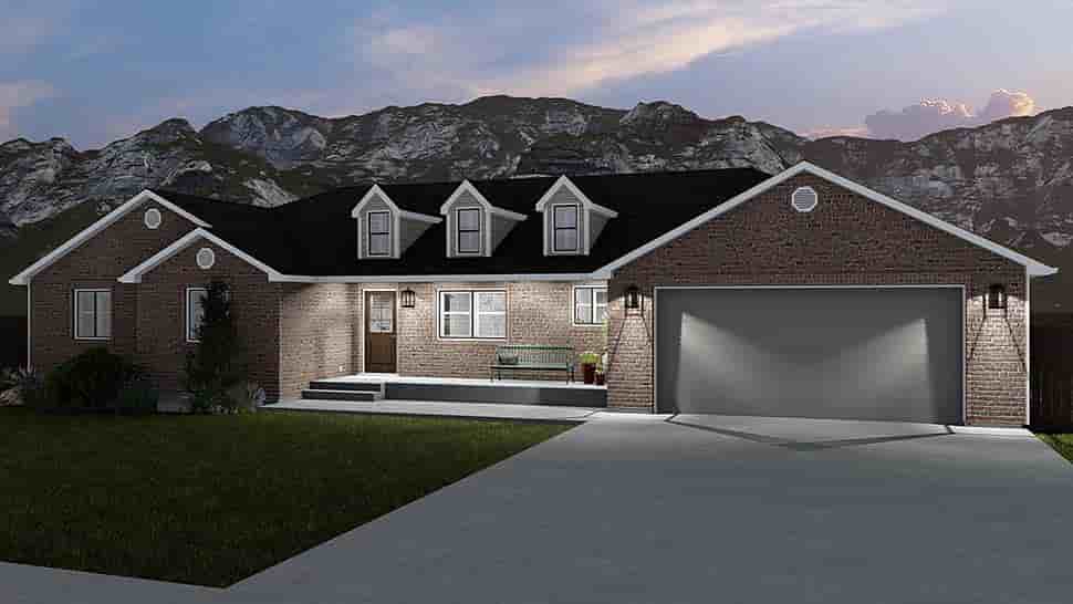 House Plan 50464 with 5 Beds, 4 Baths, 2 Car Garage Picture 3