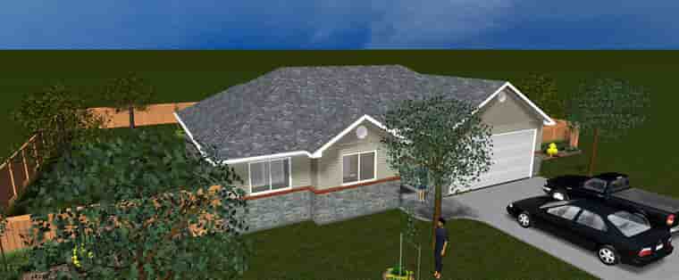 House Plan 50467 with 5 Beds, 3 Baths, 2 Car Garage Picture 8