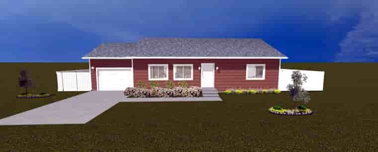 House Plan 50522 with 2 Beds, 1 Baths, 1 Car Garage Picture 10