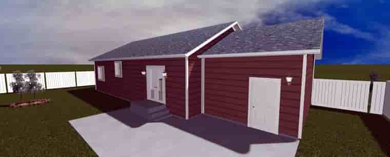 House Plan 50522 with 2 Beds, 1 Baths, 1 Car Garage Picture 5