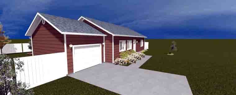 House Plan 50522 with 2 Beds, 1 Baths, 1 Car Garage Picture 8