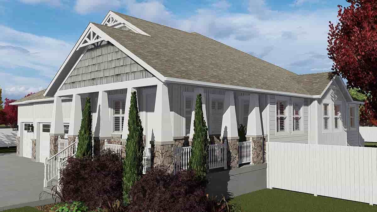 Craftsman House Plan 50526 with 7 Beds, 5 Baths, 3 Car Garage Picture 1