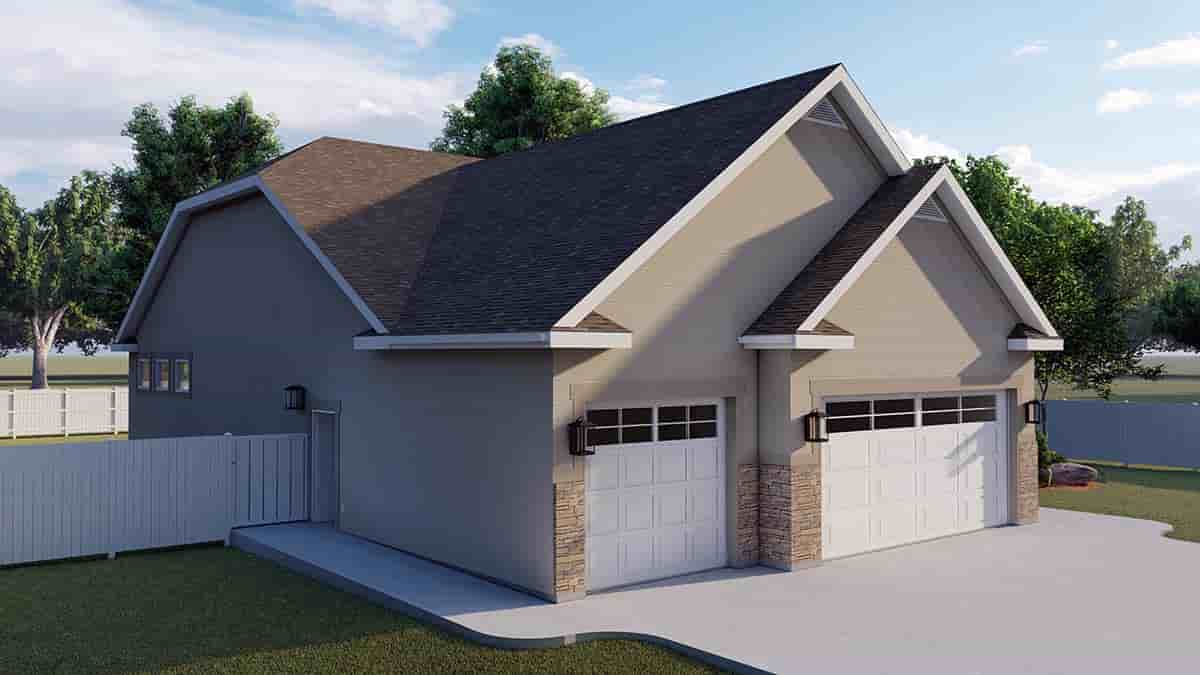 Traditional House Plan 50530 with 6 Beds, 4 Baths, 3 Car Garage Picture 2